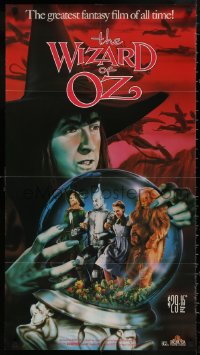 4s0132 WIZARD OF OZ 20x36 video poster R1988 Victor Fleming, Judy Garland all-time classic!