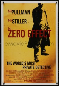 4s1199 ZERO EFFECT advance DS 1sh 1998 Bill Pullman, Ben Stiller, director Jake Kasdan candid!