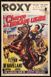 4t0234 CHARGE OF THE LIGHT BRIGADE Belgian R1950s Errol Flynn, Olivia De Havilland, Michael Curtiz