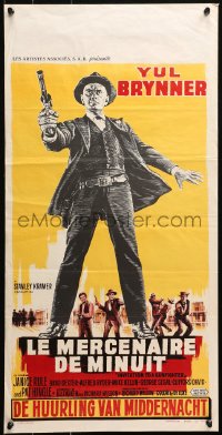 4t0249 INVITATION TO A GUNFIGHTER Belgian 1964 killer Yul Brynner brings a town to its knees!