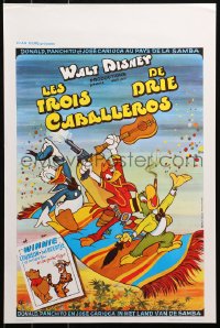 4t0291 THREE CABALLEROS/WINNIE THE POOH & TIGGER TOO Belgian 1970s great art of Donald & gang!