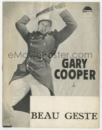 4t0682 BEAU GESTE Danish program 1940 William Wellman, different images of Legionnaire Gary Cooper!