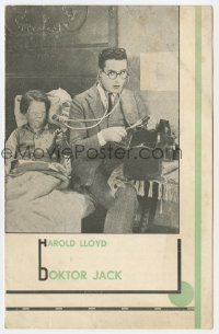 4t0725 DR. JACK Danish program R1930s great different images of doctor Harold Lloyd!