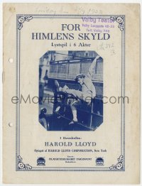 4t0735 FOR HEAVEN'S SAKE Danish program R1930s millionaire Harold Lloyd loves minister's daughter!!