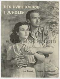 4t0752 GREEN HELL Danish program R1940s different images of Douglas Fairbanks Jr. & Joan Bennett!