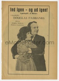 4t0766 IN AGAIN OUT AGAIN Danish program 1920 Douglas Fairbanks tries to get arrested to see a girl!