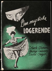 4t0787 LODGER Danish program 1947 Laird Cregar as Jack the Ripper, Merle Oberon, different images!