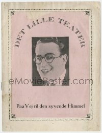 4t0827 SAFETY LAST local theater Danish program 1924 different images of Harold Lloyd!