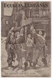 4t0850 THREE MUSKETEERS Danish program R1930s Douglas Fairbanks as D'Artagnan, different images!