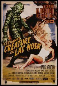 4t0116 CREATURE FROM THE BLACK LAGOON French 16x24 R2012 art of monster holding sexy Julie Adams!