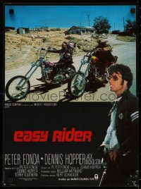 4t0121 EASY RIDER French 16x21 R1980s Peter Fonda, motorcycle biker classic directed by Dennis Hopper