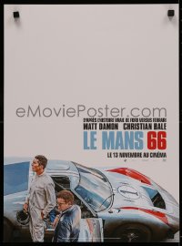 4t0123 FORD V FERRARI teaser French 16x21 2019 Bale, Damon, the American dream, Le Mans '66!