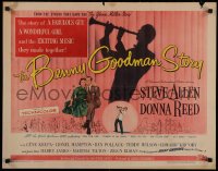 4t0550 BENNY GOODMAN STORY style A 1/2sh 1956 Steve Allen as Goodman, Donna Reed, Gene Krupa!