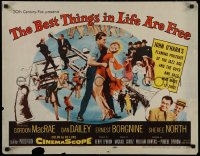 4t0551 BEST THINGS IN LIFE ARE FREE 1/2sh 1956 Michael Curtiz, Gordon MacRae, Sheree North!