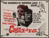4t0558 CASTLE OF EVIL 1/2sh 1966 Virginia Mayo, funeral expenses paid if you drop dead watching!