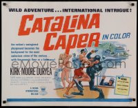 4t0559 CATALINA CAPER 1/2sh 1967 sexy girl in bikini watches Tommy Kirk fight in scuba gear!