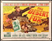 4t0566 DESERT FOX 1/2sh 1951 artwork of James Mason as Field Marshal Erwin Rommel at war!