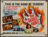 4t0567 DEVIL'S HAND 1/2sh 1961 wild voodoo horror, it killed all that crossed its path, ultra rare!