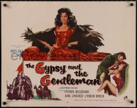 4t0586 GYPSY & THE GENTLEMAN 1/2sh 1958 artwork of sexy Melina Mercouri, directed by Joseph Losey!