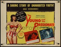 4t0597 I VITELLONI 1/2sh 1957 Federico Fellini's The Young & The Passionate, uninhibited youth!