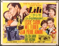 4t0606 LILI style B 1/2sh 1952 you'll fall in love with sexy young Leslie Caron, ultra rare!