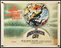 4t0661 UNDERWATER CITY 1/2sh 1962 William Lundigan, the world of inner space, scuba diving sci-fi!