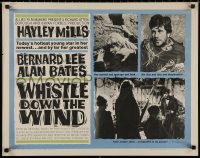4t0667 WHISTLE DOWN THE WIND 1/2sh 1962 today's hottest young star Hayley Mills, Bernard Lee!