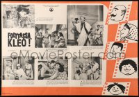 4t0032 CARRY ON CLEO Hungarian 19x27 1965 English comedy on Nile, Barrie, different images, Burger!