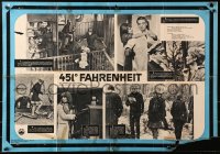 4t0036 FAHRENHEIT 451 Hungarian 19x27 1969 Truffaut, Christie, Werner, Bradbury, different images!