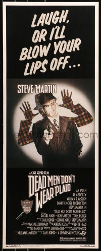 4t0437 DEAD MEN DON'T WEAR PLAID insert 1982 Steve Martin will blow your lips off if you don't laugh!