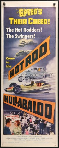 4t0465 HOT ROD HULLABALOO insert 1966 speed's their creed, the Jet-Age crowd - they're with it!