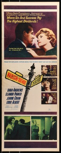 4t0488 MADISON AVENUE insert 1961 Dana Andrews wants Eleanor Parker to be nice to him!