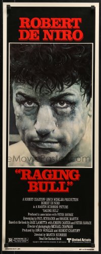 4t0505 RAGING BULL insert 1980 classic Hagio boxing art of Robert De Niro, Martin Scorsese