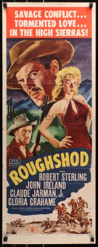 4t0510 ROUGHSHOD insert 1949 super sleazy Gloria Grahame isn't good enough to marry!