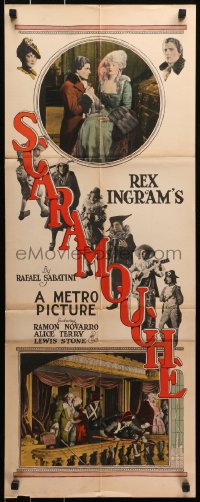 4t0513 SCARAMOUCHE insert 1923 Ramon Novarro, Rafael Sabatini, directed by Rex Ingram, ultra-rare!