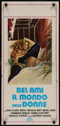 4t0350 FEMMES VICIEUSES Italian locandina 1983 different art of sexy half-naked Nathalie Nort!