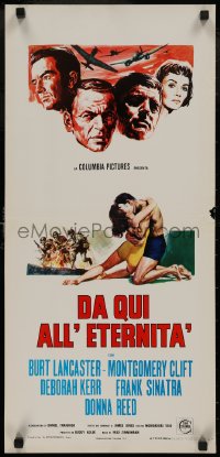 4t0384 FROM HERE TO ETERNITY Italian locandina R1960s Lancaster, Sinatra & Clift, different artwork!