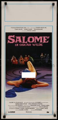 4t0365 SALOME Italian locandina 1986 different art of sexy Jo Champa in the title role, Oscar Wilde