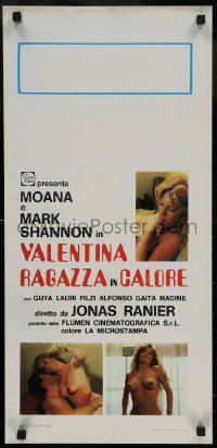 4t0405 VALENTINA GIRL IN HEAT Italian locandina 1981 Giovanbattista's Valentina, Ragazza in Calore!