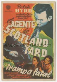 4t0891 BLAKE OF SCOTLAND YARD part 2 Spanish herald 1947 Ralph Byrd, serial, different art!