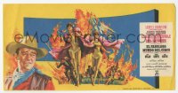 4t0911 CIRCUS WORLD Spanish herald 1965 different Jano art of John Wayne, Cardinale & Hayworth!