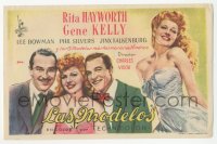 4t0920 COVER GIRL Spanish herald 1948 great different art of beautiful Rita Hayworth & Gene Kelly!