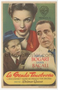 4t0926 DARK PASSAGE Spanish herald 1949 different image of Humphrey Bogart & sexy Lauren Bacall!