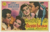 4t0950 FIESTA Spanish herald 1951 Esther Williams as female matador, Montalban, Charisse, Carroll!
