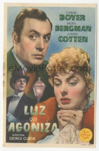 4t0960 GASLIGHT Spanish herald 1947 Ingrid Bergman, Joseph Cotten, Charles Boyer, different!