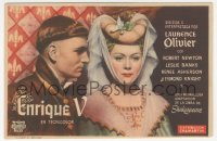 4t0980 HENRY V couple style Spanish herald 1947 Laurence Olivier in William Shakespeare's classic play