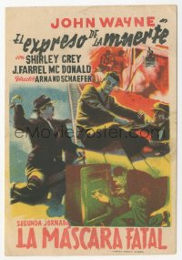 4t0988 HURRICANE EXPRESS part 2 Spanish herald R1940s different art of John Wayne fighting, rare!