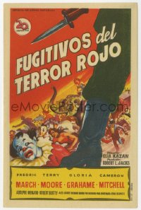 4t1026 MAN ON A TIGHTROPE Spanish herald 1953 Elia Kazan, different Soligo circus art!