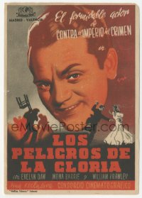 4t1087 SOMETHING TO SING ABOUT Spanish herald 1942 great different art of James Cagney by Ramon!