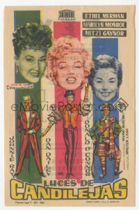 4t1104 THERE'S NO BUSINESS LIKE SHOW BUSINESS Spanish herald 1959 Jano art of Marilyn Monroe & cast!